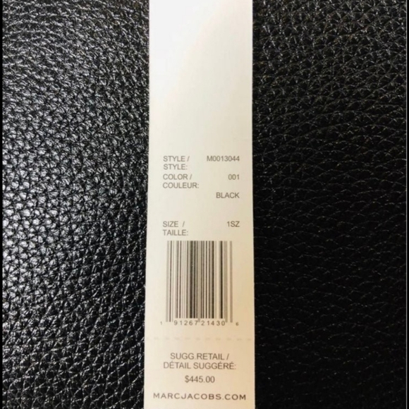 NWT Marc Jacobs Black Pebble Leather Empire City Tote Bag - Picture 8 of 10